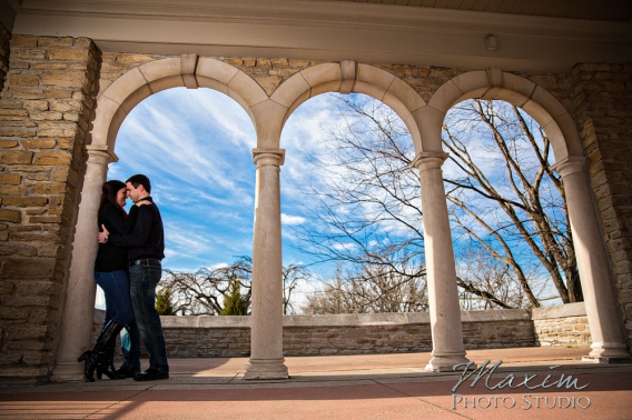 Alms Park Cincinnati Engagements by Maxim Photo Studio
