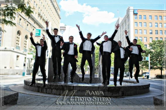 wedding groom cincinnati downtown