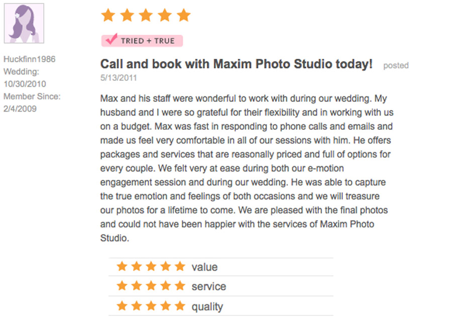 Best Wedding Photography Review