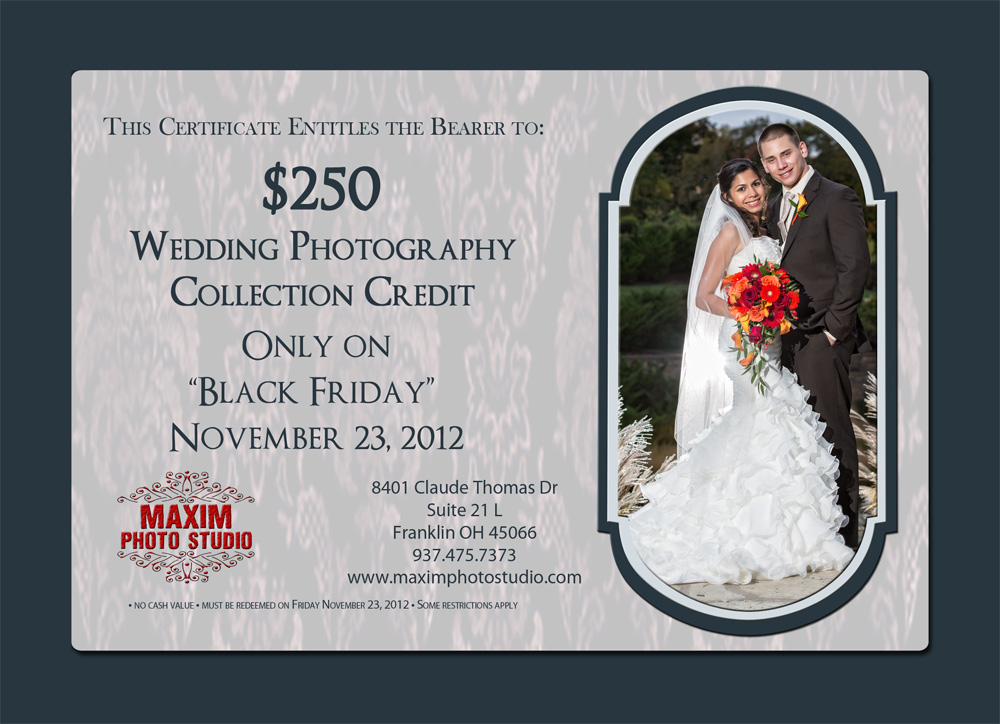 Cincinnati Wedding Photographers Black Friday 2012 Wedding Special