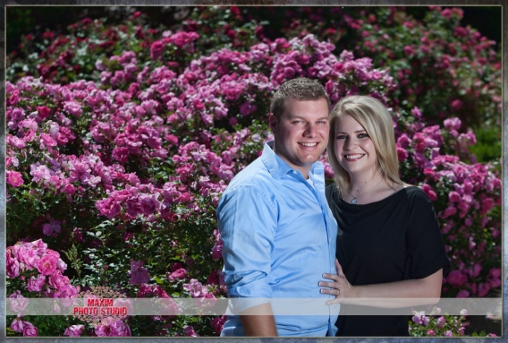 Maxim Photo Studio shot a fun engagement session at Park of Roses in Columbus