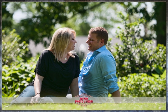 Maxim Photo Studio captured a fun engagement at Park of Roses in Columbus