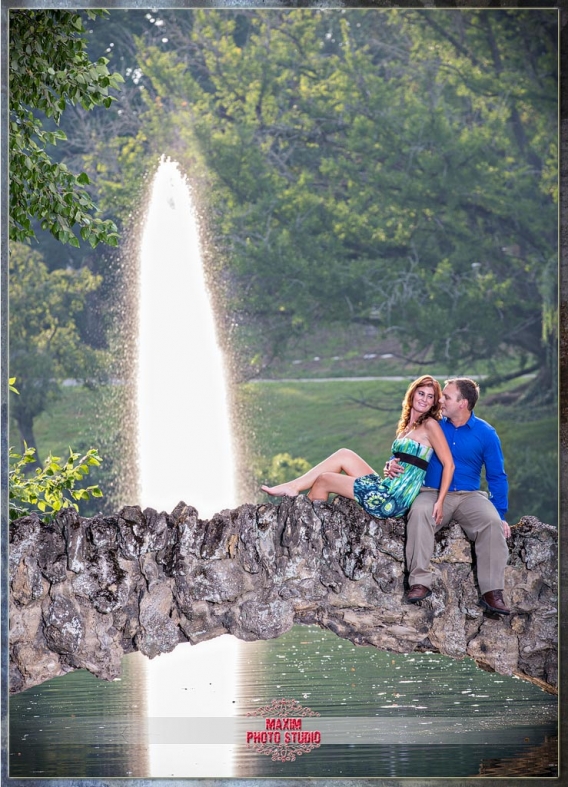 Maxim Photo Studio captured the engagement in Spring Grove Cemetery