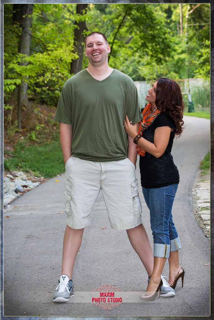 hills and dales metro park engagement photo