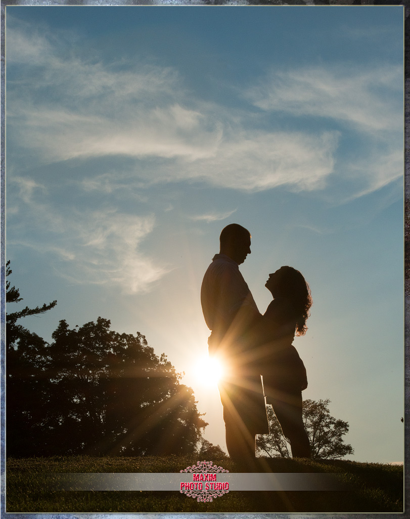 dayton engagement photo from Hills and Dales Park