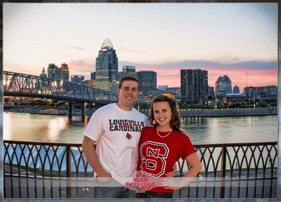 maxim photo studio captured the engagement in newport KY