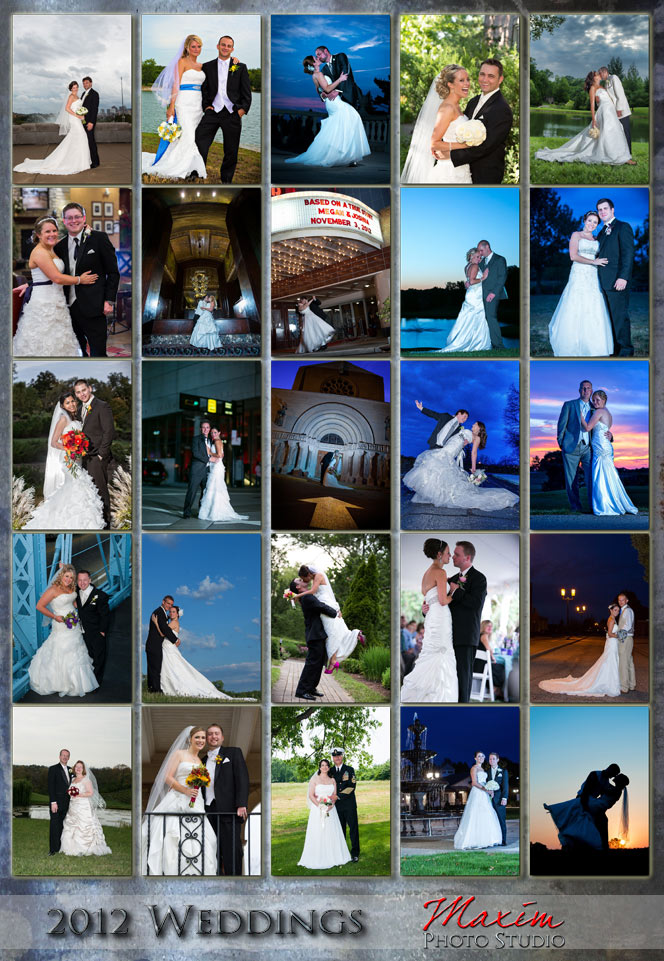 2012 Cincinnati Wedding Couples by Maxim Photo Studio
