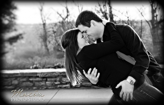 Engagement at Alms Park in Cincinnati