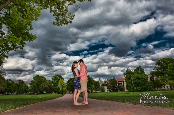Ohio State University wedding engagement