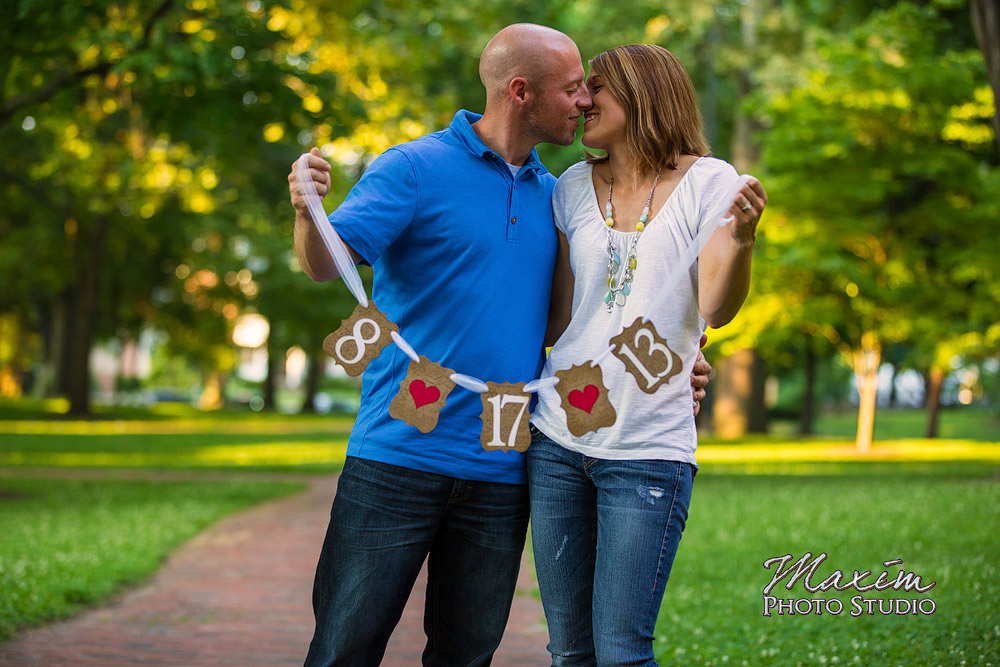 Ohio University Athens wedding engagement photo session