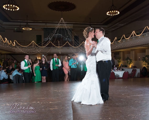 Wedding Reception dance at Columbus Athenaeum